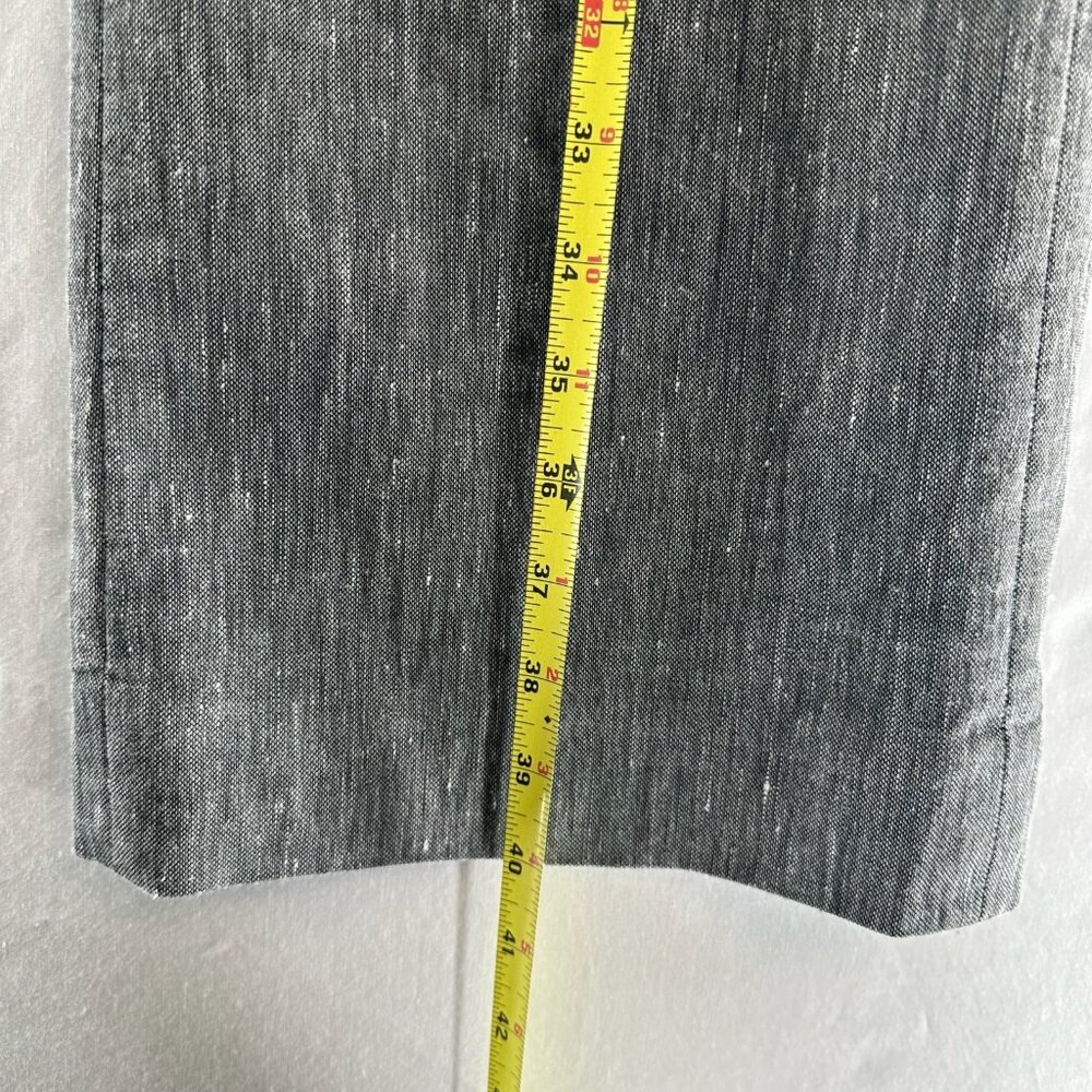 WHBM Modern Boot Dress Pants Womens 8R Tweed Lined Mid Rise Work Heathered Gray - Picture 9 of 13